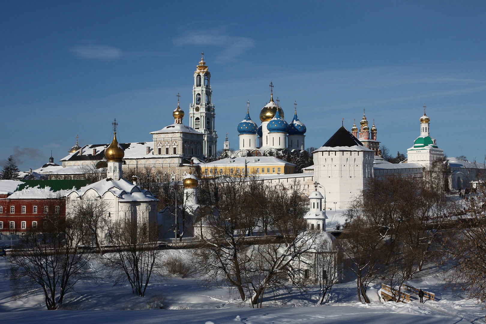 Das Dreifaltigkeitskloster in Sergijew Possad am Goldenen Ring von Moskau