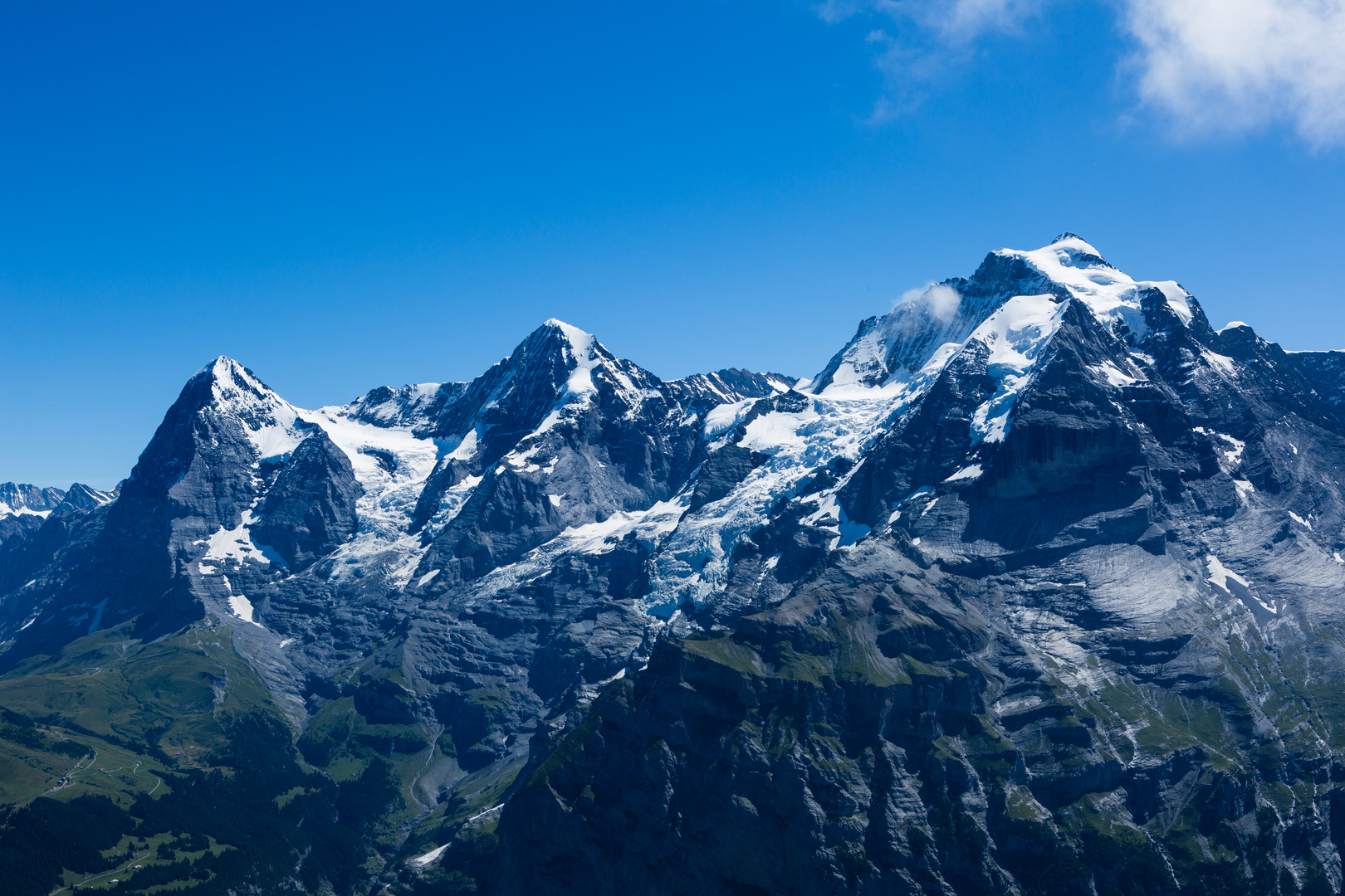 Das Dreigestirn "Eiger, Möch und Jungfrau" - eine Wucht