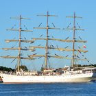 Das Dreimast-Vollschiff "Dar Mlodziezy" während der Hanse Sail in Rostock