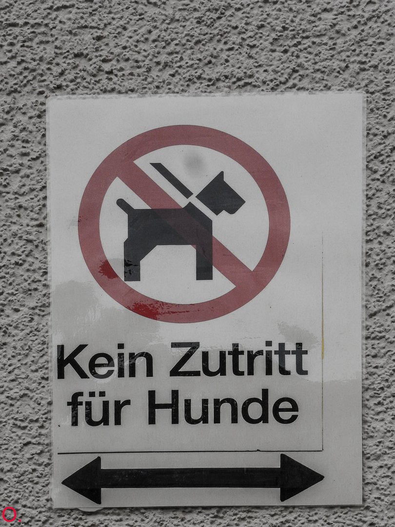 Das dumme Schild