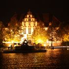 Das ehemalige Amtsgericht in Bad Schwartau bei Nacht