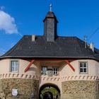 Das Eingangshaus der Burg Runkel