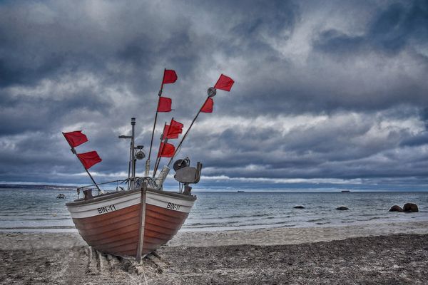 Das einsame Fischerboot....