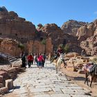 Das einstige Stadtzentrum von Petra..