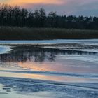 Das Eis schmilzt auf dem Grimnitzsee