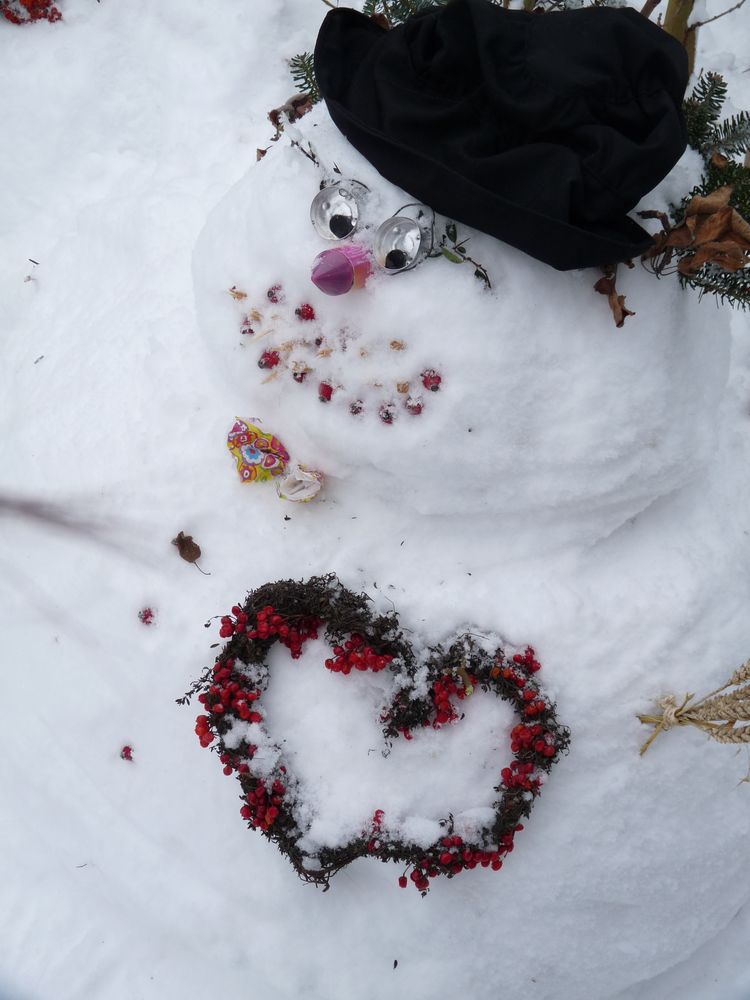 das eiskalte Herz -Schneemann Nr. 3