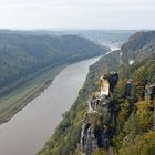 Das Elbtal von der Basteibrücke