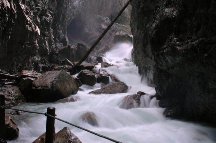 Das Ende der Partnachklamm