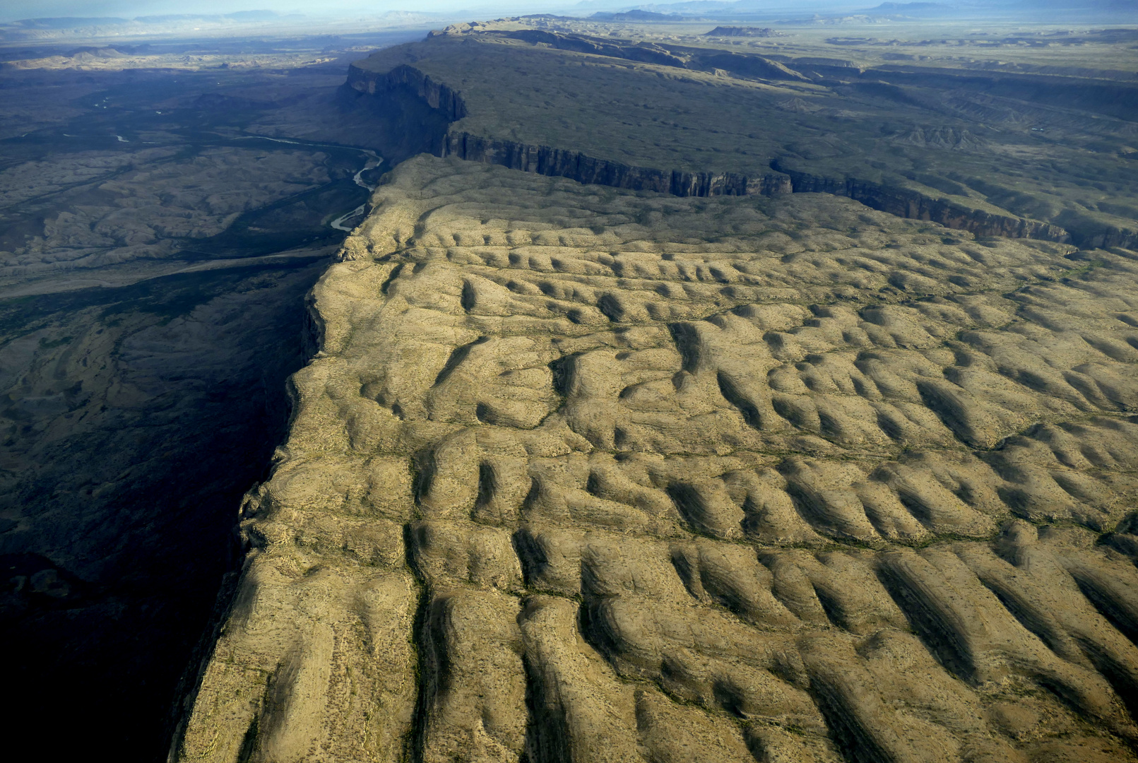 Das Ende des Santa Elena Canyons im Big Bend National Park