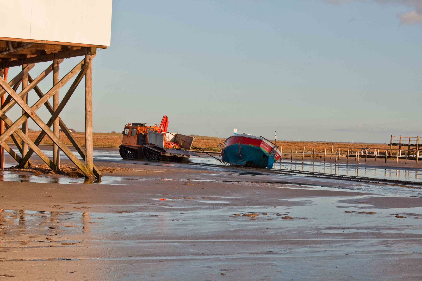 Das Ende eines Ausfluges am Heiligabend nach Helgoland