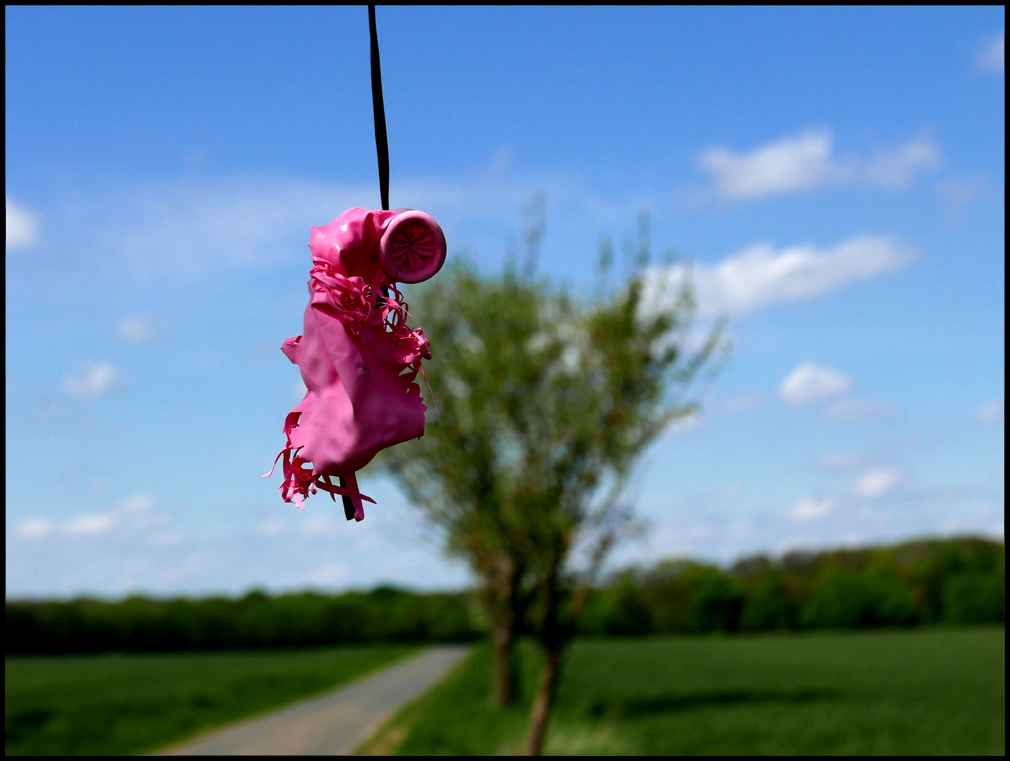 das Ende eines Luftballons