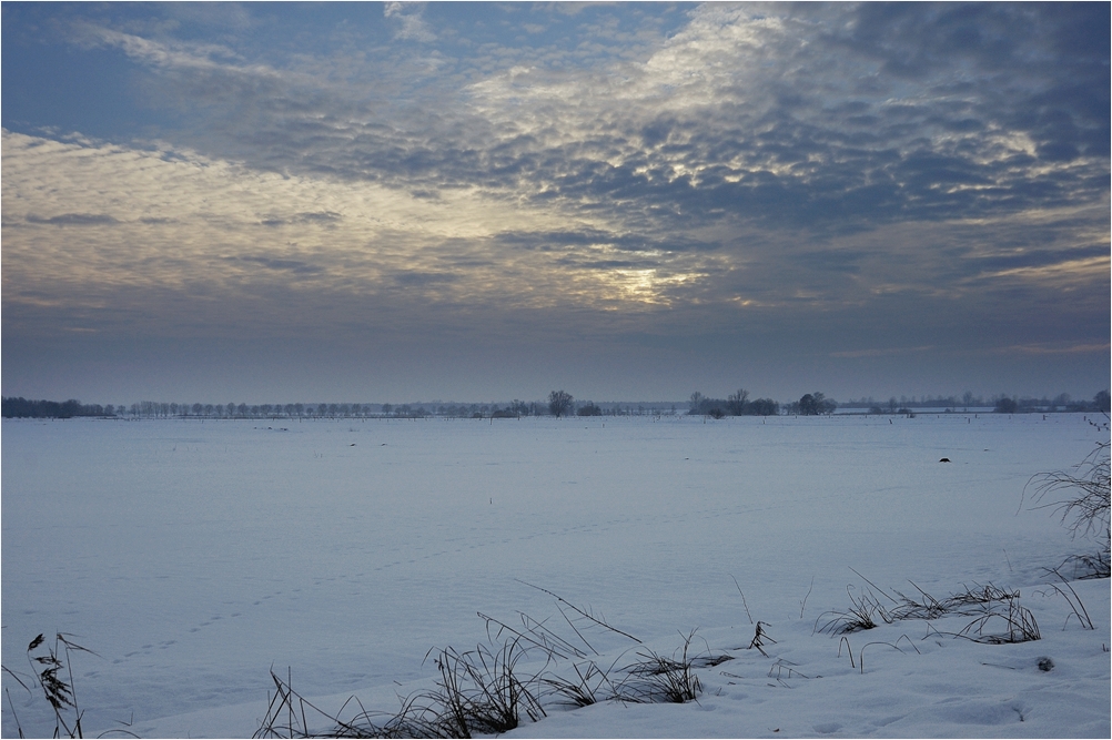 Das Ende von einem Wintersonnentag