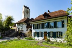 Das Ensemble der Kirche Amsoldingen...