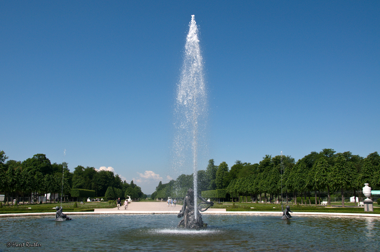 Das erfrischende Nass im Schlossgarten von Schwetzingen.