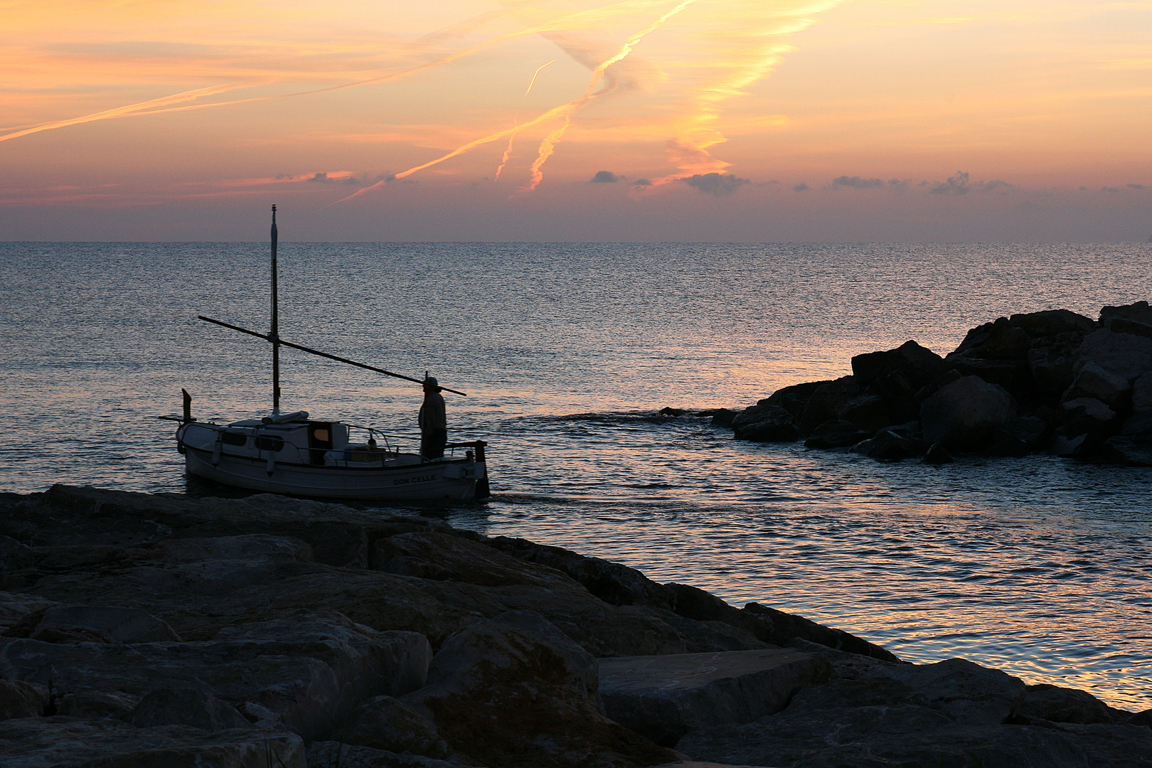 Das erste Fischerboot