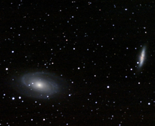 Das erste Foto (M81,M82) mit dem neuen Aufnahmegerät