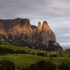 Das erste Licht am Schlern