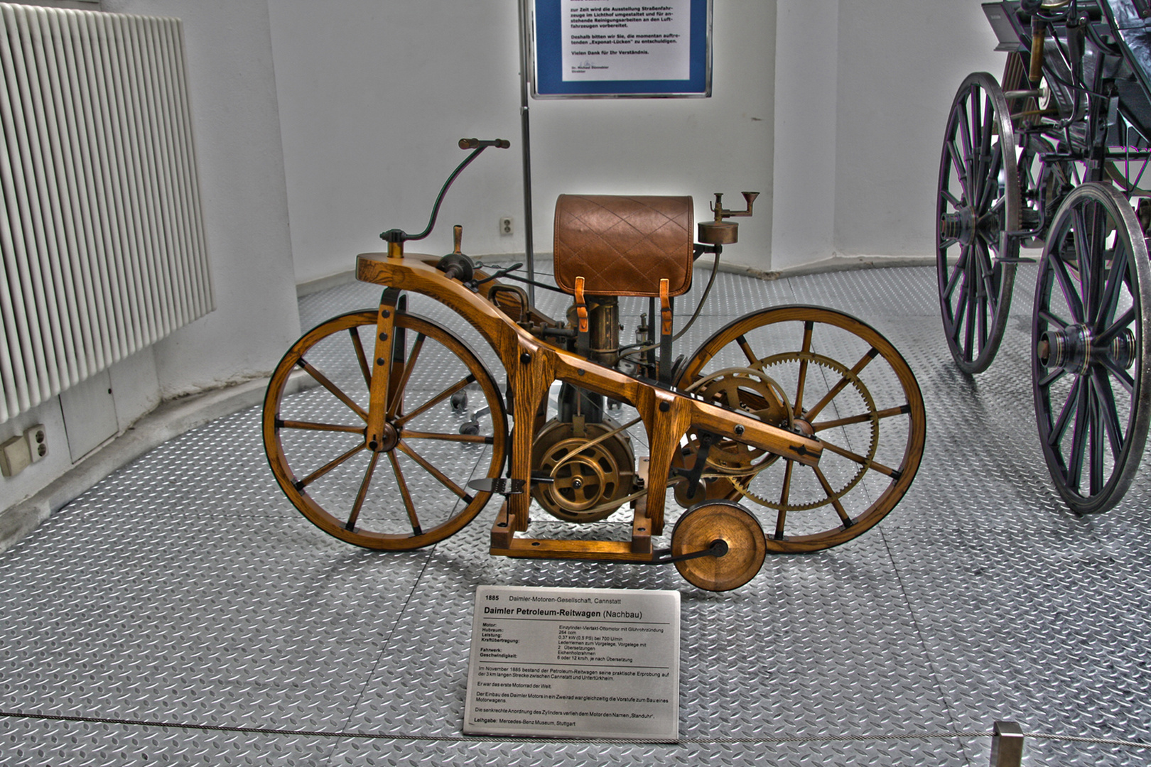 Das erste Motorrad der Welt - Bj 1885