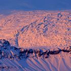 Das erste Sonnenlicht über der Eiswelt / Impression Workshop Island Winter 2009