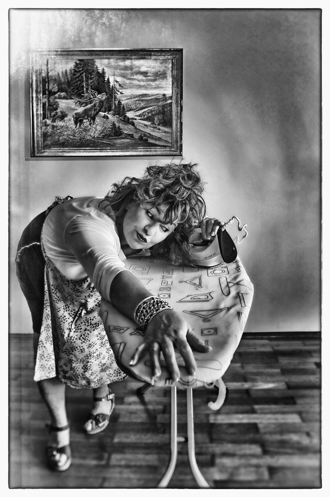 Das etwas andere Glätteisen....... Foto & Bild fun, spezial, frau