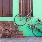 Das Fahrrad an der Wand