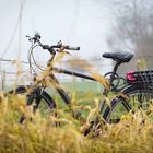 Das Fahrrad eines Fotografen