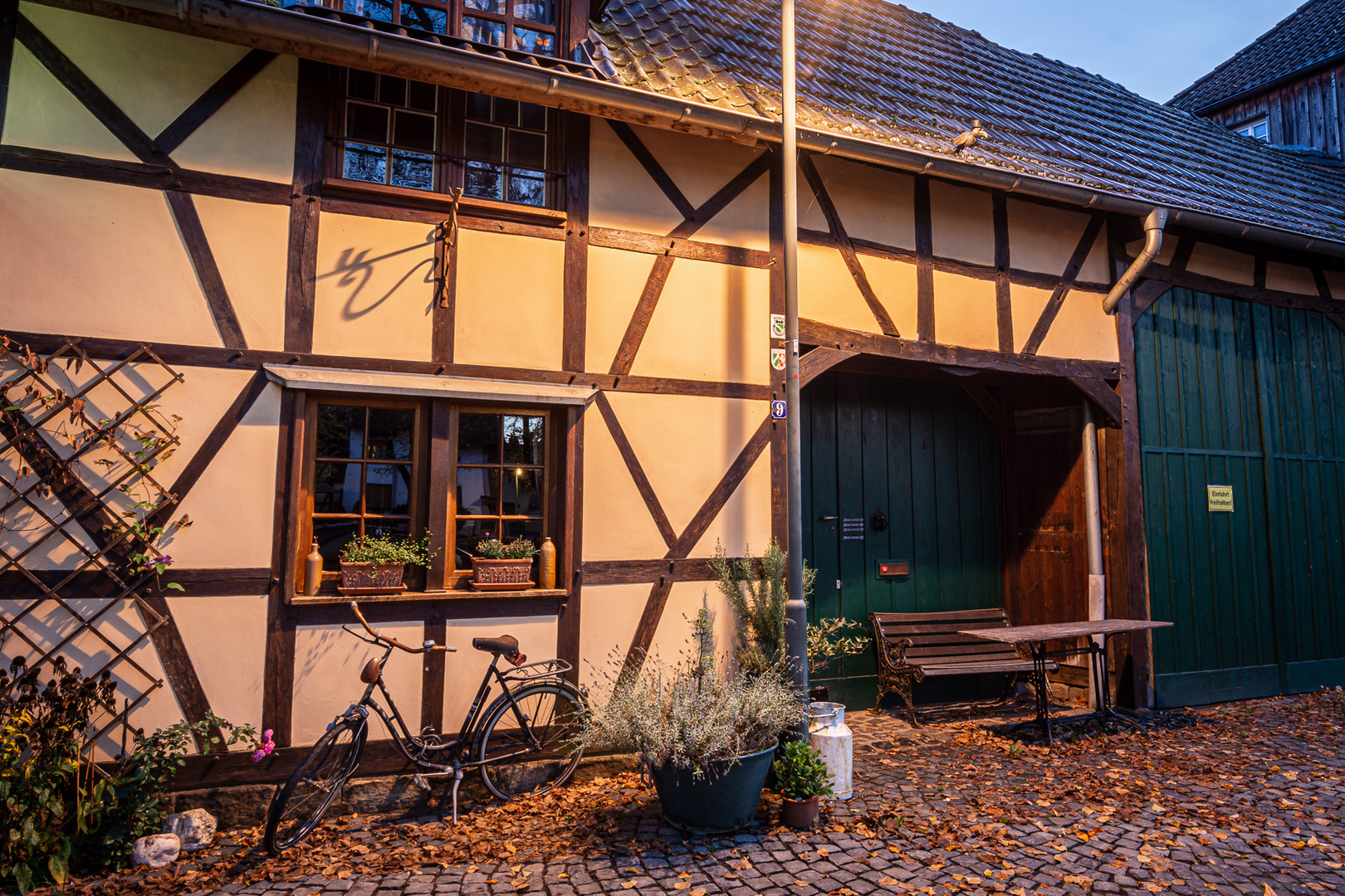 Das Fahrrad vor dem Haus....