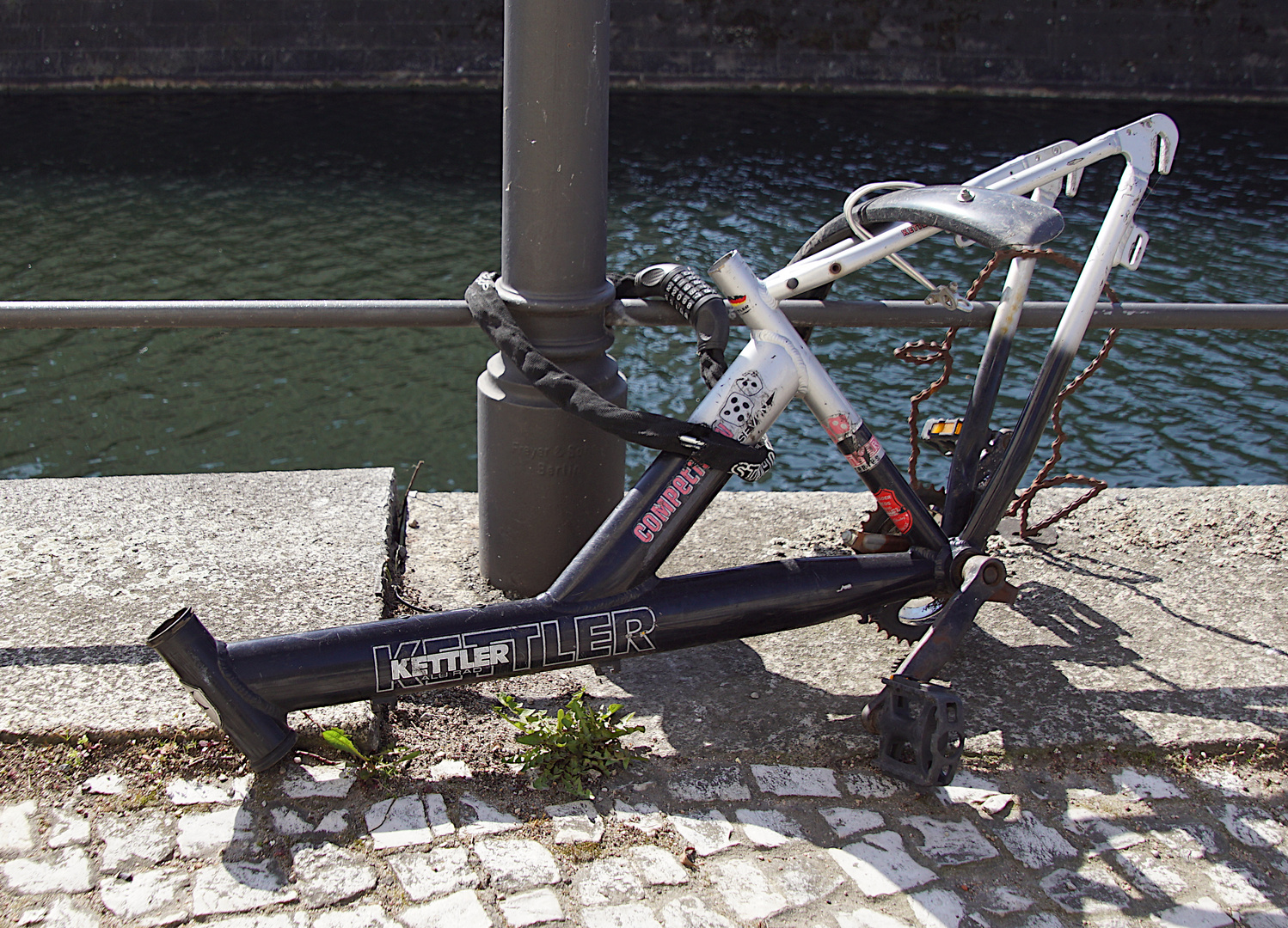 Das Fahrradschloss hat gehalten