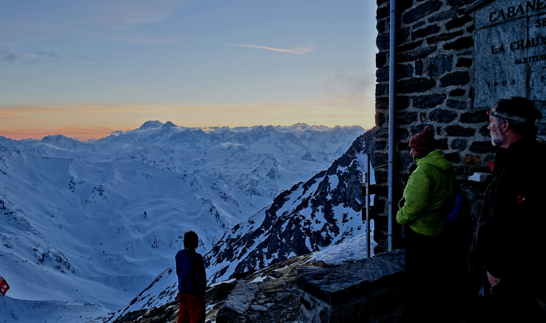 Das Fernziel im Sonnenuntergang