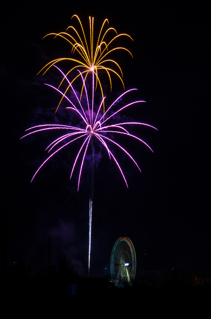 Das Feuerwerk der Soester Kirmes 2013