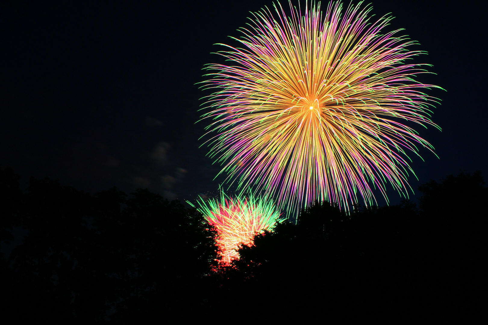 Das Feuerwerk.