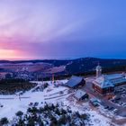 ... das Fichtelberghaus in der Morgendämmerung ... am 26.01.2020