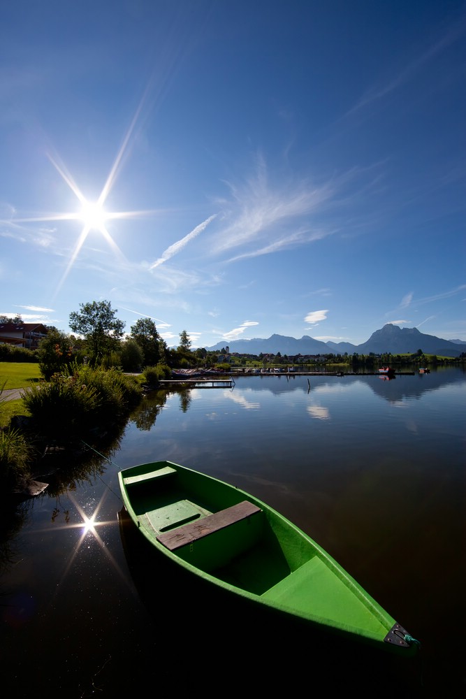 das Fischerboot am Hopfensee