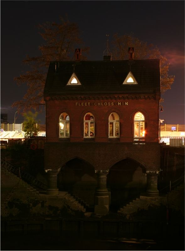 Das Fleetschlösschen in der Speicherstadt Hamburg