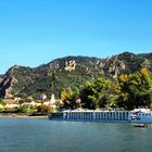 Das Flusskreuzfahrtschiff vor Dürnstein