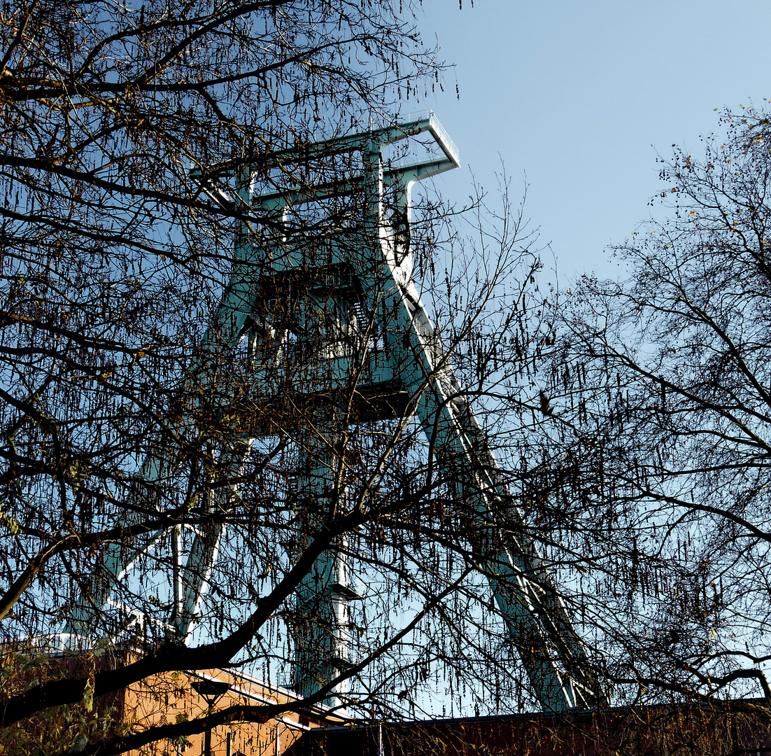 Das Fördergerüst vom Bergbau Museum in Bochum