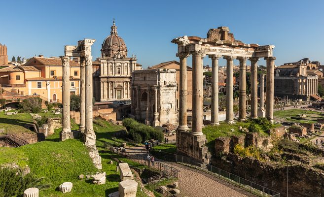 Das Forum Romanum in Rom