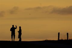 Das Foto vom Sonnenuntergang