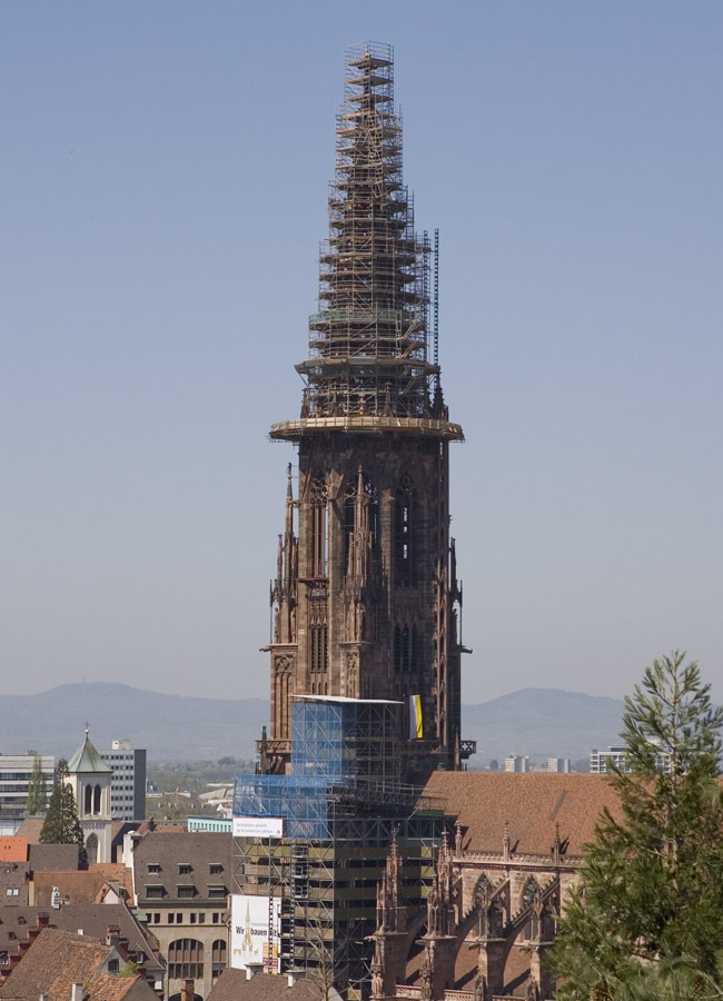 Das Freiburger Münster im Korsett