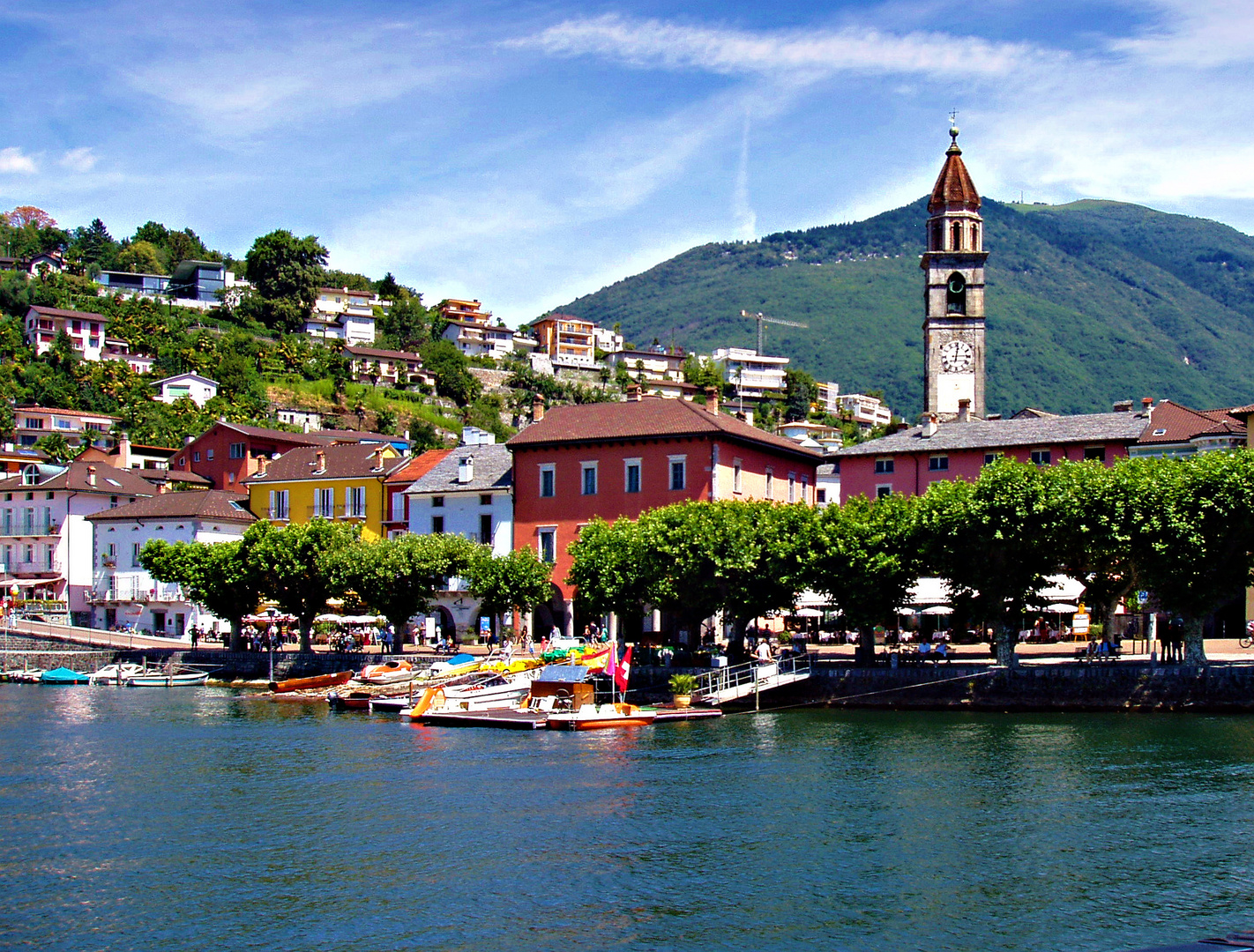 Das frühere Fischerdorf Ascona am Lago Maggiore Foto & Bild ...