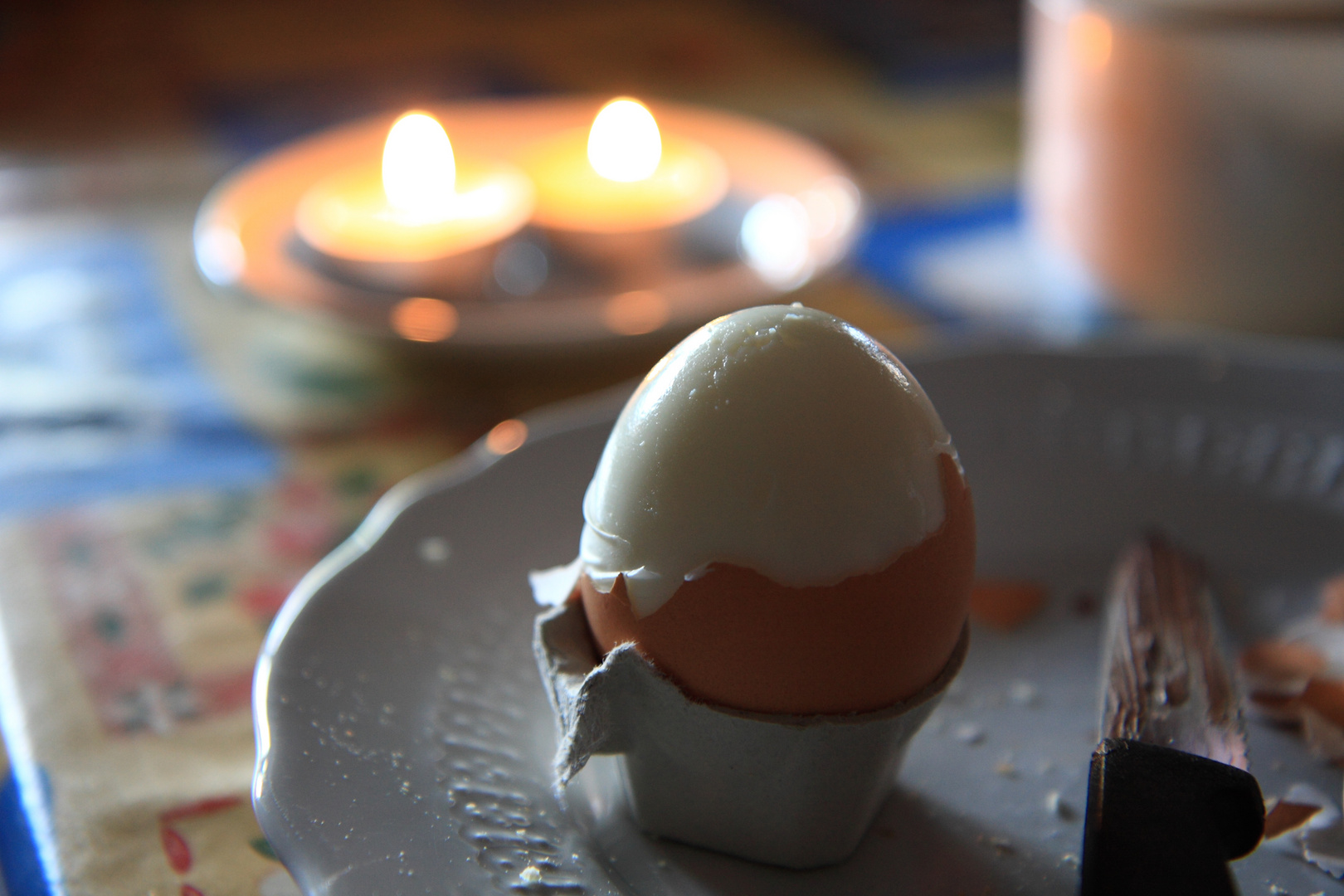 Das Frühstücksei nach dem Nutellabrot