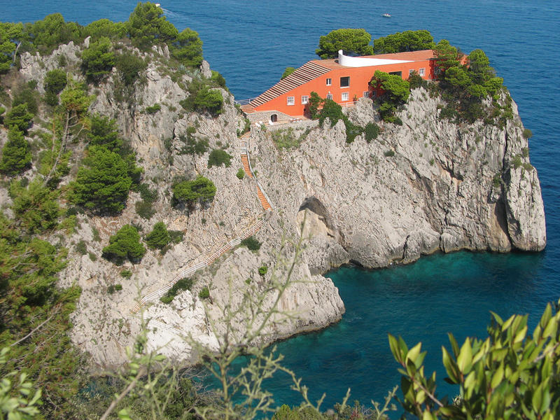 Das futuristische Haus auf Capri