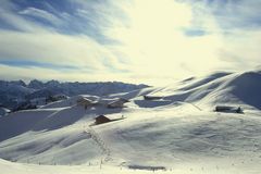 Das Gebiet der Burgeralm, vom Wandberghaus gesehen.