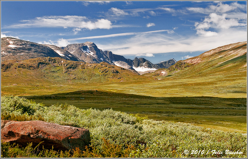 Das Gebirgsmassiv "Jotunheimen" in Norwegen