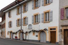 Das Geburtshaus von Louis Agassiz...