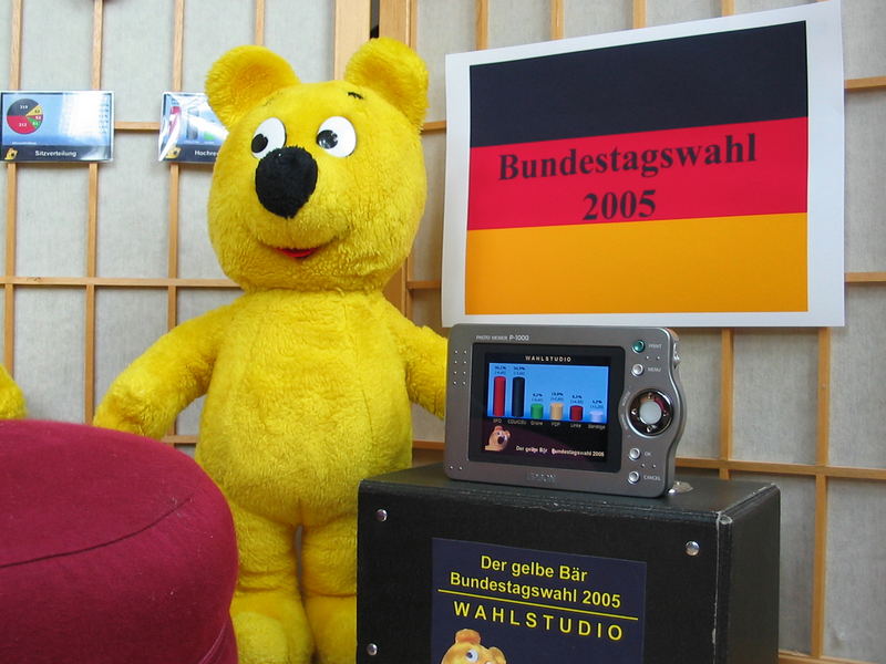Das gelbe Bär Wahlstudio - Bundestagswahl 2005 (2)