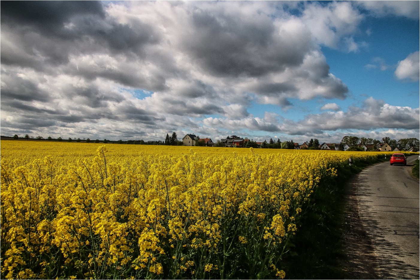 Das gelbe Meer und das rote Auto