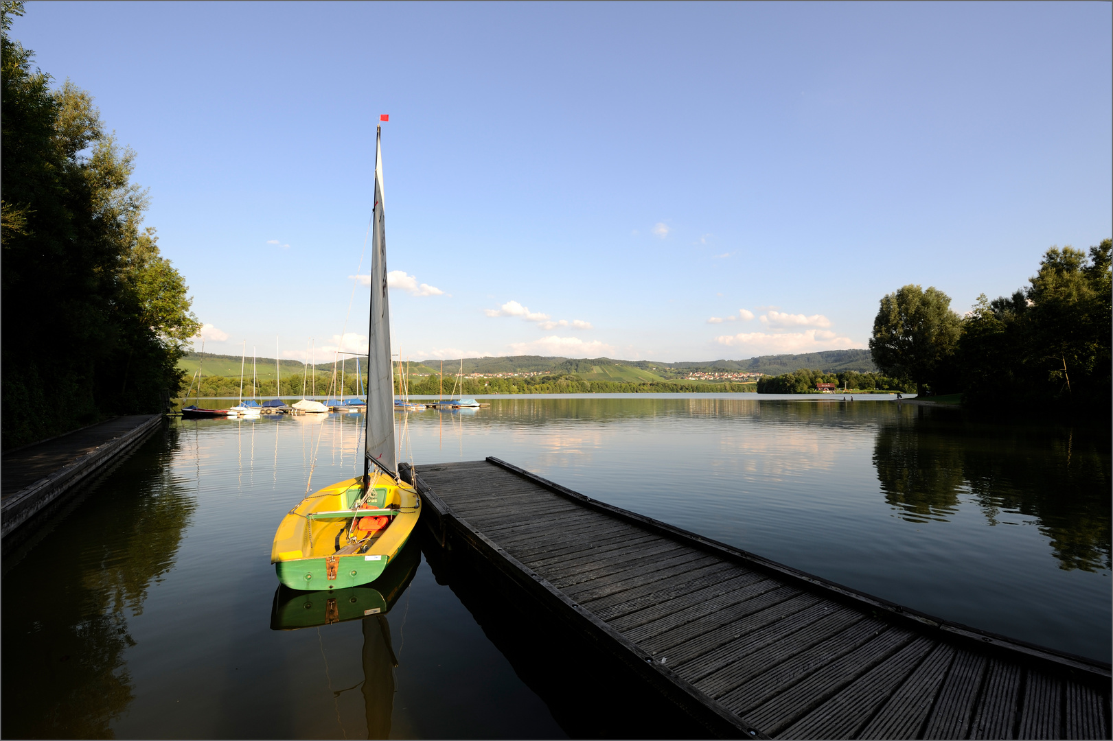 Das gelbe Segelboot