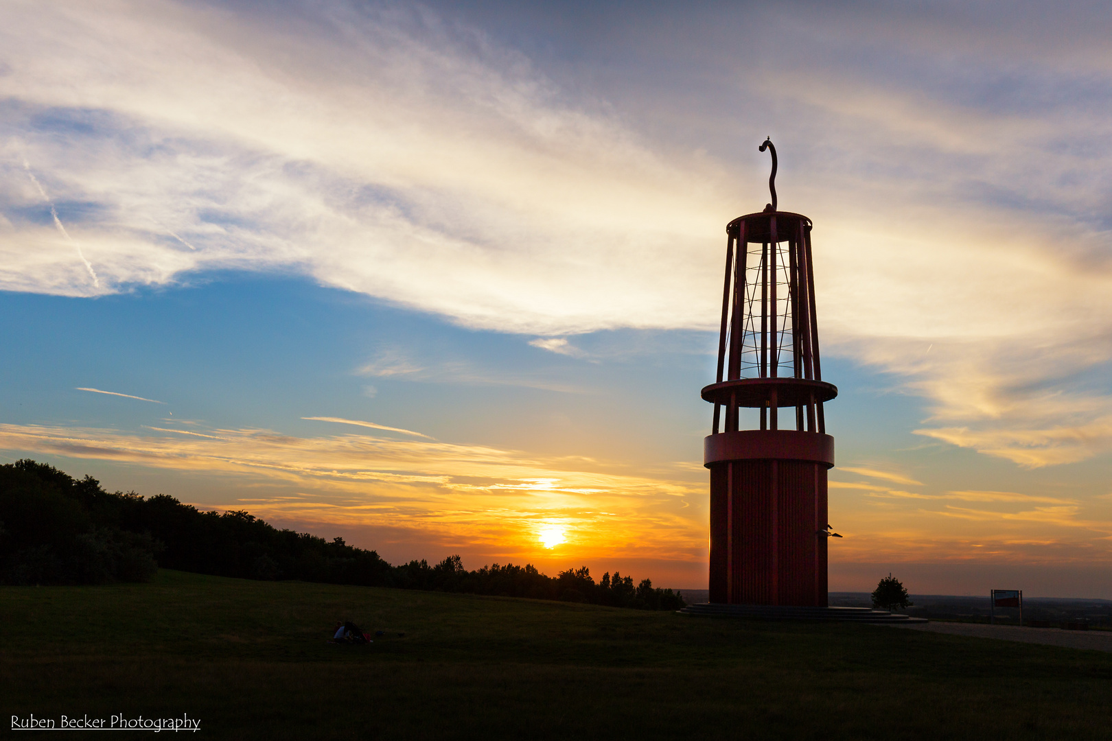 Das Geleucht bei Sonnenuntergang