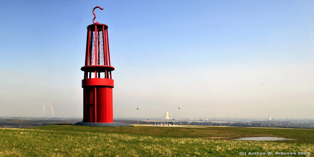 Das Geleucht - von Otto Piene, Rheinpreussenhalde Moers Panorama 2009